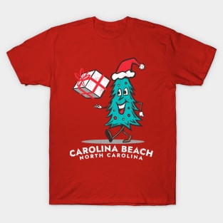 Carolina Beach, NC Vacationing Christmas Tree T-Shirt